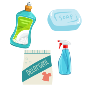 Mild Soap or Gentle Cleaner